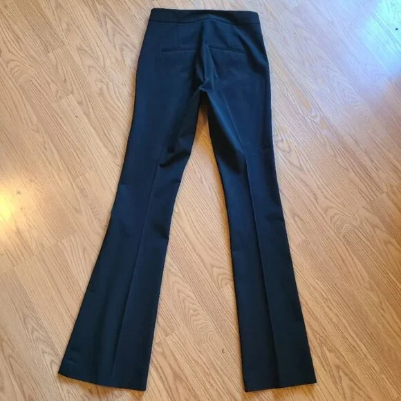 VERONICA BEARD HIGH RISE FLAT FRONT FLARED DRESS PANTS STRETCH sz 4 - Picture 4 of 7